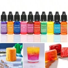 20 Colors 10ml Highly Concentrated Aromatherapy Candle Liquid Dye For DIY Handmade Soap Coloring