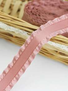 (5 Yards/Roll) 2.2cm Skirt Edge Satin Ribbon, Gift Wrapping, Cake Baking Packaging, Floral Wrapping, Wedding Decoration, DIY Crafts, Headwear, Brooch, Garment Accessories,Christmas Valentine Day