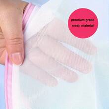 1pc Large Capacity Laundry Bag, Prevents Deformation, Home Use Underwear Washing Bag, Keeps Clothing In Shape In Washing Machine - White - View 5