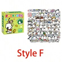 Sanrio 60Pcs/Box Small Hello Kitty Kuromi Cinnamoroll Pochacco Stickers DIY Laptop Phone Diary Cute Cartoon  Kitty Cat Sticker(Some Parts May Be Random)(New And Old Packaging Random)
