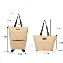 Supermarket Shopping Bag Folding Portable Large Capacity Universal Wheel Travel Bag Carrying Bag Boarding Luggage Bag Buying Vegetable Bag Bag For School School Accessories School Stuff
