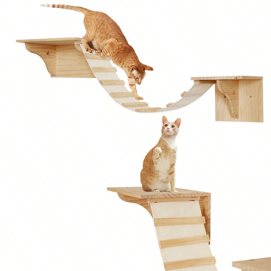 3pcs/Set WallMounted Cat Shelf (Large Step Board+Small Step Board