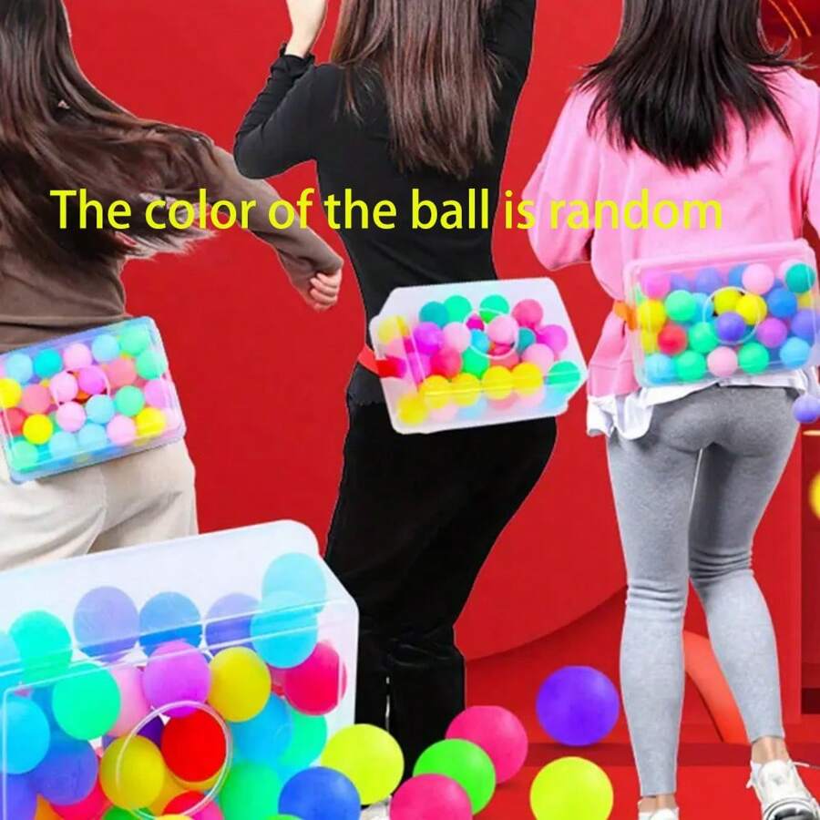 Swing Ball Game Set, Ball Box Game Props, Fun Family Game, Outdoor & Indoor Game, Anniversary Party Supplies, Birthday Party Supplies, Summer Party Supplies, Theme Party Decorations-The Color Of The Ball Is Random - Multicolor - View 1