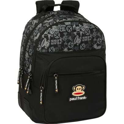 Paul Frank Industries ADAPTABLE DOUBLE BACKPACK PAUL FRANK TROLLEY "JOIN THE FUN" - Officially Licensed Backpack Favorite Characters Durable And Resistant - Colorful And Attractive Design - Official Licensed Favorite Characters Spacious And Functional - Ideal Backpack For Boys And Girls
