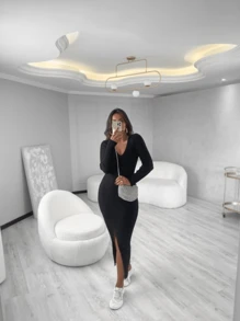 Women Dresses - 黑色 - 查看 1