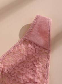 5pcs Women's Sexy Lace G-String, Comfortable And Breathable Low-Waist Underwear Set, Low Rise