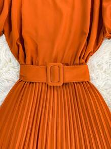 Women Dresses - Màu Cam cháy - Xem 3