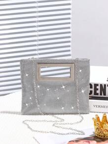 Women Sparkly Sequin Handbag, Shoulder Bag, Elegant And Simple Design, Perfect For Weddings, Parties, Birthdays, Nights Out, And Dinner Parties