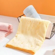 Miniso 超細纖維毛巾，超強吸水且快乾，柔軟親膚材質，可愛卡通印花，適合浴室、健身房、旅行及兒童日常使用 (1件) - 黃色 - 查看 7
