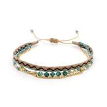 Colombia Style Woven Multi-Layered Bracelet, Minimalist Design With Beads, For Women, Spring & Summer