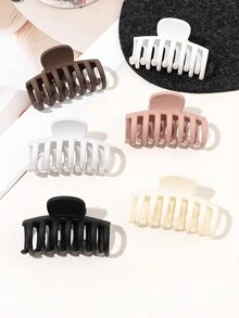 6 piezas de Correas para el cabello con huesos de dragón mate de color té con leche, dulces y adorables, ideales para colas de caballo altas, fiestas de té y otros eventos - Multicolor - Ver 4