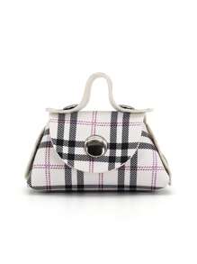 1pc Openable Dollhouse Miniature Metal Handbag : 1/6 1/12 Miniature Realistic Shoulder Bag Home Decoration Model Bjd Doll Dressing Accessory
