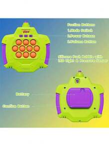 1套互動遊戲主機附50個氣球，熱門手持感應遊戲玩具，擁有快速反射、氣壓和遊戲模式，是青少年和成年人的理想生日禮物，隨機顏色包裝盒