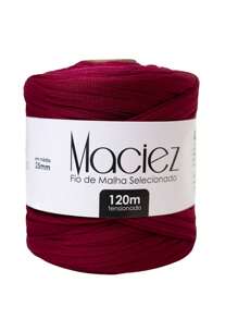 Fio De Malha Premium Maciez 25mm - 120 Metros Diversas Cores - Cartela 1 - 86 MARSALA - Visão 1