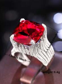 1 PC Fashion Cubic Zirconia Ring For Women For Wedding Engagement Party Jewelry Valentine's Day Gift Valentines,Mom,Mother,Mother's Day,Gift