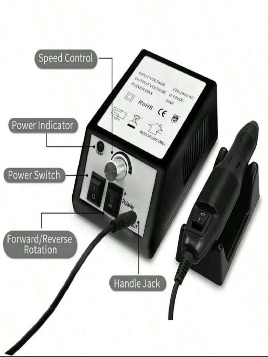 Professional Nail Grinder - Negro - Ver 1