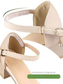 1/3 Sheet (4 Strips/Sheet) Gel Transparent Anti-Slip Thin Strips For Sandals Heels Featuring Water Ripple Design, Can Be Used For Toe, Heel Or Any Position That Needs Stickiness. - Clear - View 6