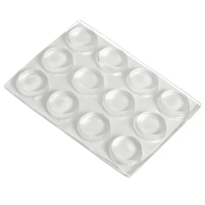 Batente Silicone Auto Colante Para Moveis 25 GOTAS -13mm (MÉDIO)