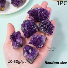 1入組/10-30克紫晶塊礦物原石，天然紫水晶洞穴石頭，具有治療功效的巫術寶石樣本