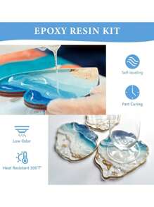 1PC High Translucent UV Resin Drop Glue, Crystal Clear, Quick-Drying, Low Odor, Non-Shrinkage DIY Handmade UV Curing Hard Glue With Accessories Set Including Box, Gloves, Dropper, Stirring Stick, Pigment, Etc. In 50mL, 100mL, 250mL And 500mL Options - Epoxy Resin - View 5