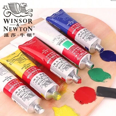 45ml/1.52oz 温莎牛顿油画颜料单铝管艺术创作油画颜料，专业全色，用于帆布绘画的油画颜料，艺术家品质，覆盖性好，着色力极佳，适合艺术家初学者成人，艺术家礼物，新旧包装随机发货，返校，母亲节，妈妈的礼物，返校，学校用品