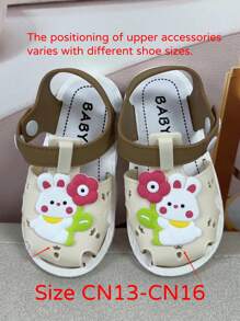 Children Cartoon Sandals, Toddler Boys And Girls Slip-Resistant Soft Indoor Shoes, Summer - White - View 7