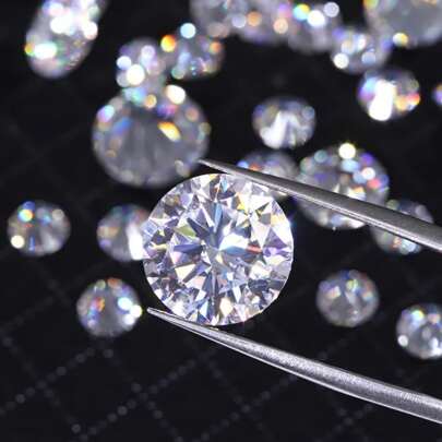 Montagne Jewelry Precio por quilate de la piedra de Moissanita cultivada en laboratorio de un súper blanco diamante de Moissanita para anillo de compromiso, pendientes, collar y joyería