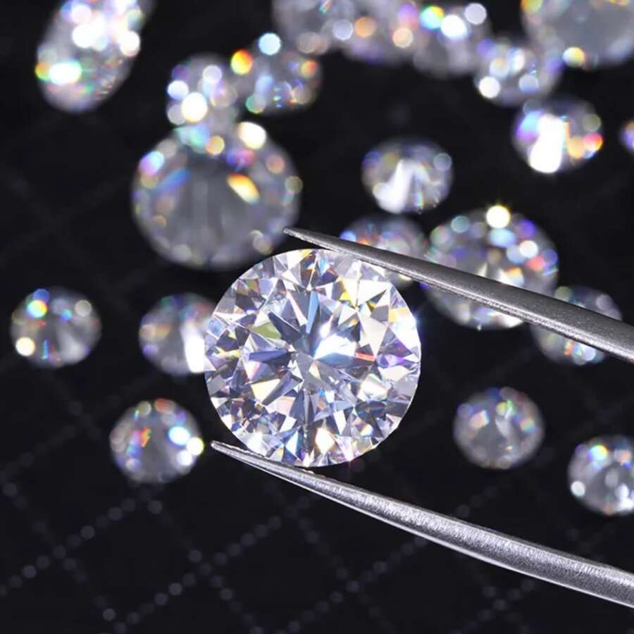 Montagne Jewelry Super White Lab Grown Moissanite Stone Diamond Moissanite Price Per Carat For Engagement Ring Earring Necklace Jewelry