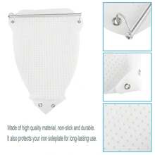 2-Piece Set, Hollow Iron Pad, Plus Ironing Pad, White Ironing Board Cover For Home Use