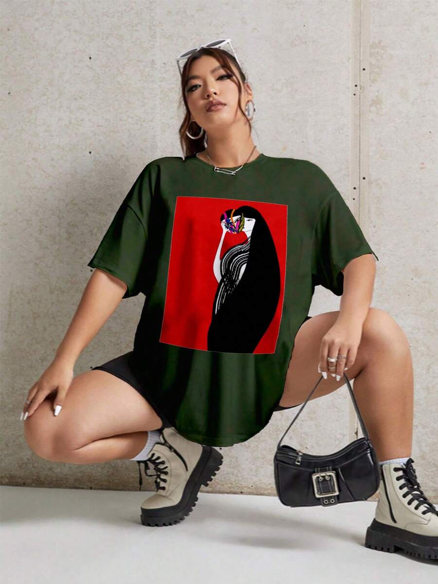 Women Blouses - 軍綠色 - 查看 1