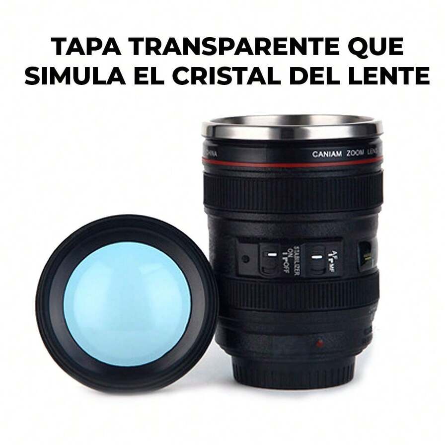 Termo En Forma Lente Fotográfico - Negro - Ver 1