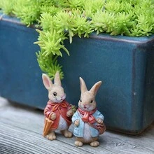 1 Cái/gói Tượng Chú Thỏ Nhỏ, Tượng Thỏ Nhỏ Bằng Nhựa Cho Khu Vườn Cổ Tích Đồ Trang Trí Chú Thỏ Mọng Nước Để Trang Trí Cảnh Quan Vi Mô Vườn Cây Cảnh Ngoài Trời Quà Tặng Trạng Thái Để Bàn Trang Trí Bộ DIY - trái cam - Xem 6