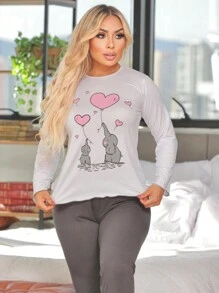 Women Pajama Sets - 彩色 - 查看 4