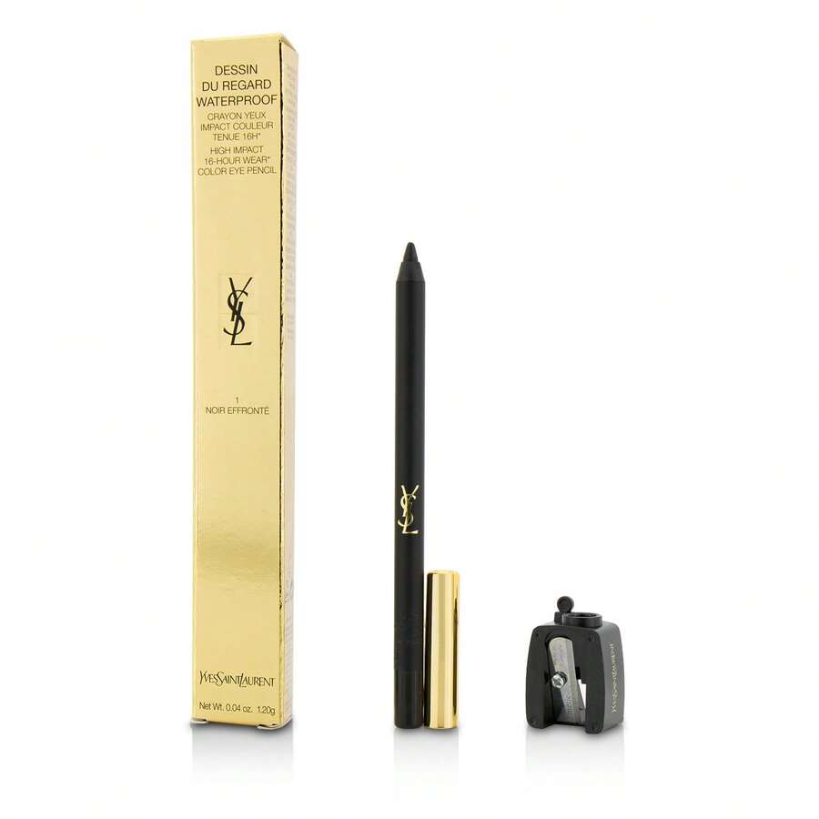 Yves Saint Laurent Dessin Du Regard Waterproof High Impact Color Eye Pencil - # 1 Noir Effronte - 1.2g/0.04oz - Multicolor - View 1
