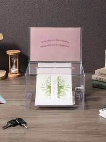 Boîte de collecte de dons transparente, boîte de tirage au sort, boîte à suggestions, boîte d'épargne, boîte à billets, boîte en acrylique pour collecte de fonds, tirelire, boîte à serrure