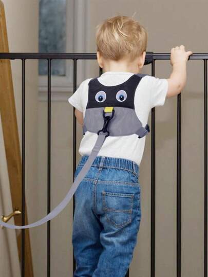 Dây đeo cổ tay chống thất lạc cho trẻ em, dây an toàn khi đi bộ cho trẻ, dây dắt trẻ em hình chim cánh cụt/chó/gà con hoạt hình, quà tặng cho trẻ em.