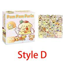 Sanrio 60Pcs/Box Small Hello Kitty Kuromi Cinnamoroll Pochacco Stickers DIY Laptop Phone Diary Cute Cartoon  Kitty Cat Sticker(Some Parts May Be Random)(New And Old Packaging Random)