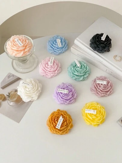 Una caja de ornamentos de velas aromáticas personalizadas con flores exquisitas. Regalos festivos para decorar interiores, desodorizar y disfrutar de una fragancia fresca y duradera de aromaterapia. Perfecto para Halloween, otoño, invierno, festividades y decoración de habitaciones.