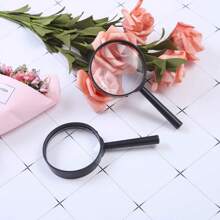 1/3/5/10pcs 5X Magnifying Glass, Portable Plastic Hand-Held Reading Magnifier Toy,Back To School