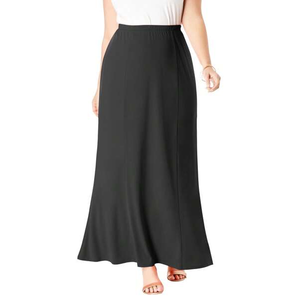 JESSICA LONDON Jessica London Women's Plus Size Stretch Knit Maxi Skirt
