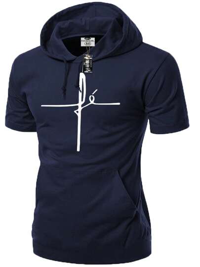 Camiseta Oversized  Bolso E Capuz Longline Streetwear Cores Diversas fé