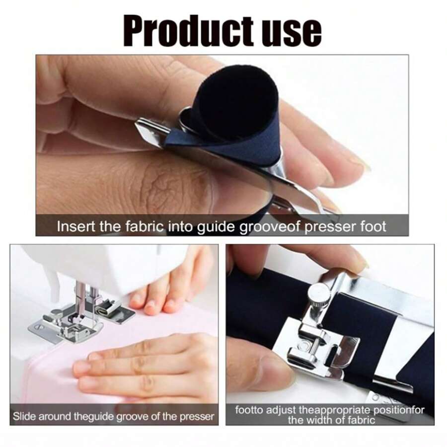 6Pieces Hemming Foot Kit Sewing Machine Presser Foot Hemmer For Brother