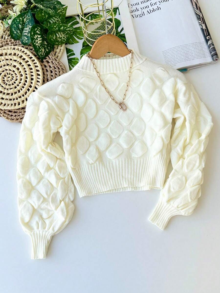 Women Sweaters - 白色 - 查看 1