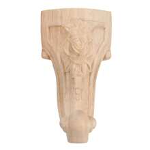 1 Pc Solid Wood Carved Furniture Foot Legs TV Cabinet Seat Feets Vintage Home Decoration Furniture Accessories Solid Carved Wood Furniture Legs Replacement Sofa Couch Chair Ottoman Loveseat Coffee Table Cabinet Furniture Wood Legs Wood Feet