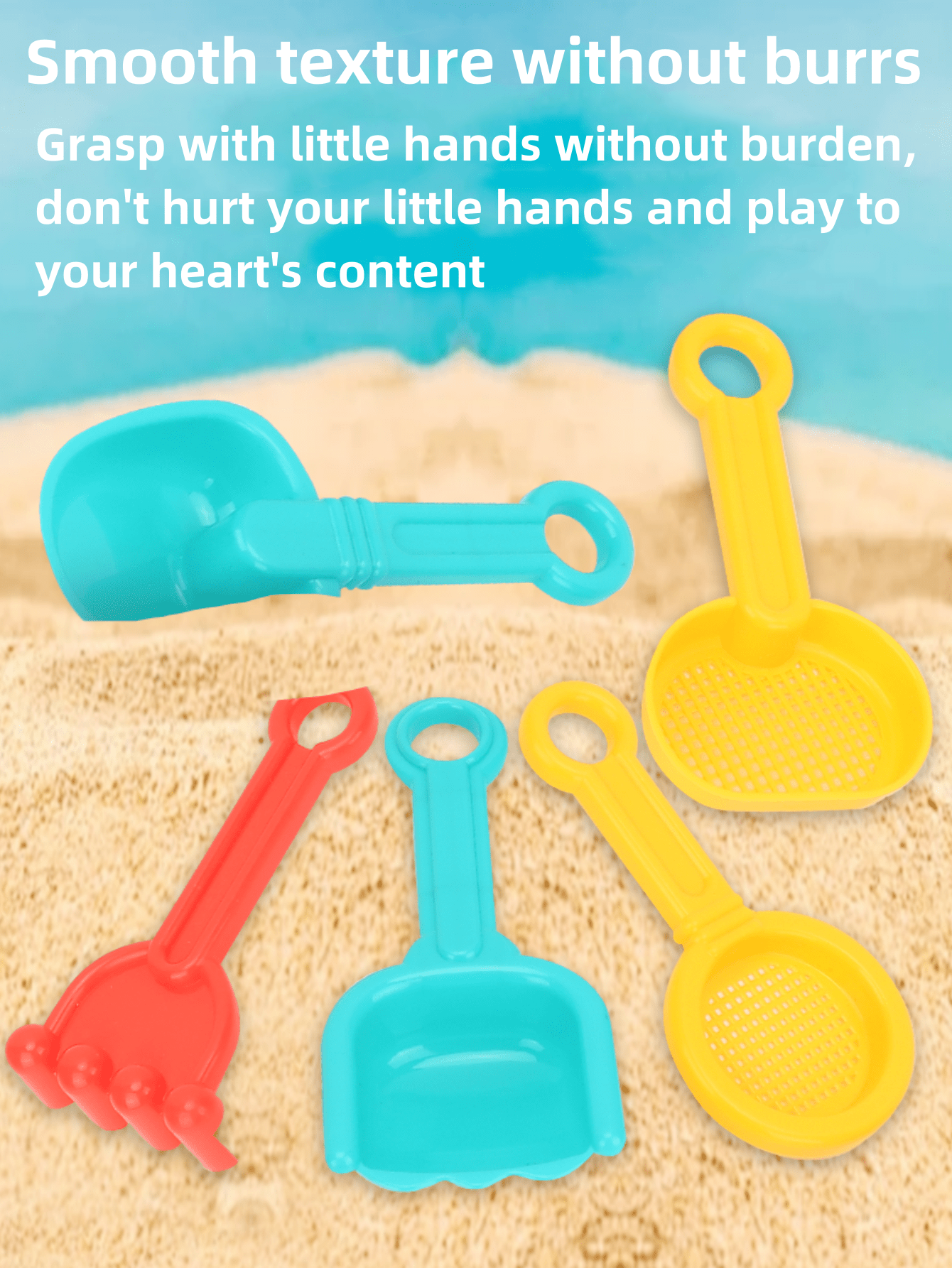 Children's Beach Toy Bucket Set Of 19 Pieces For Babies To Play With Water, Sand Digging Tools