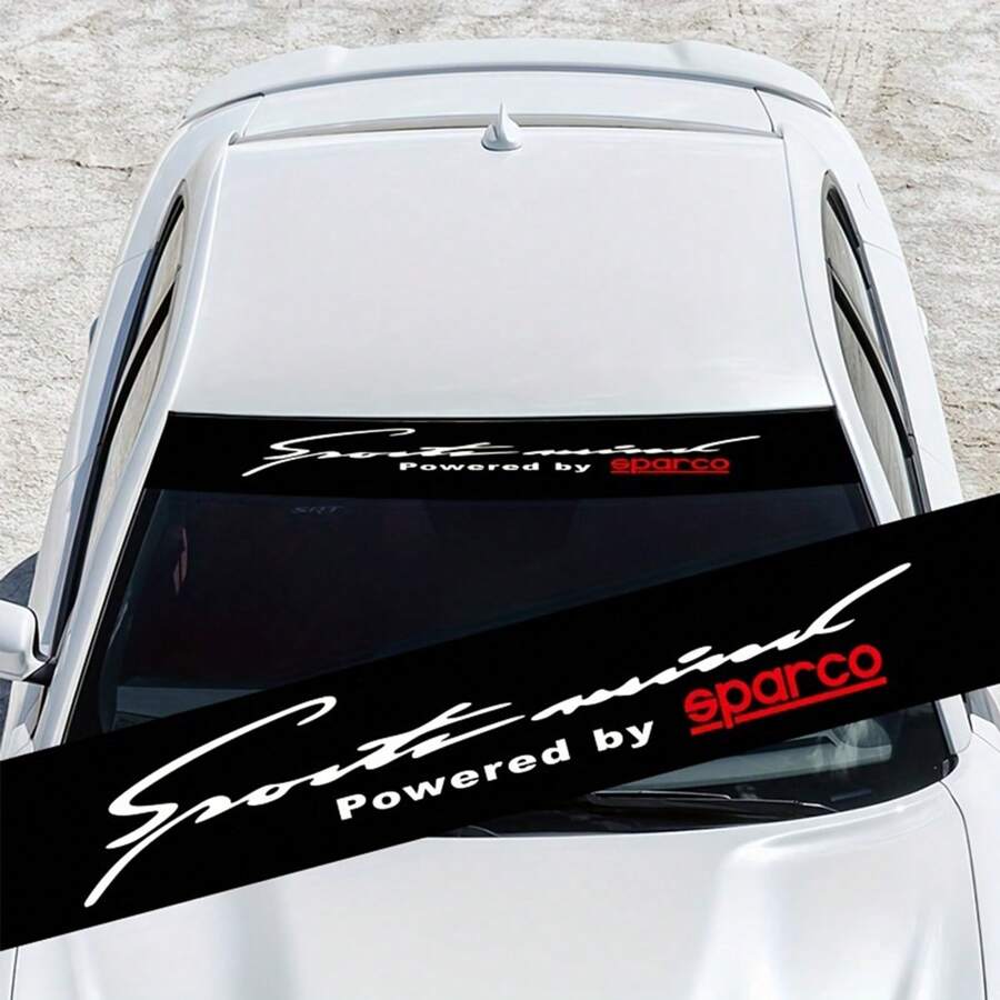 1pc Eye-Catching Reflective Car Front Windshield Decal, For Mitsubishi For MG , Weather-Resistant Fashion Sticker - SP-MIND - View 1
