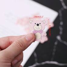 25pcs/Pack DIY Decorative Wooden Cut Out Drawing Board With Teddy Bear Shape Suitable For Handmade Party Gift - Multicolor - View 2
