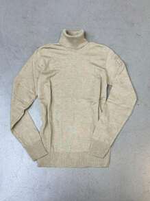 Women Knit Tops - Khaki - View 2