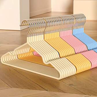 5/10pcs/Non Slip Impregnated Plastic Children's Clothes Hanger, Household Clothes Hanger, Baby Home Clothes Hanger, Baby Clothes Hanger, Children's Clothes Hanger, Clothes Support Dress Pants Shoes Jeans Boots Skirt,Spring,Minimalist,Summer Tops