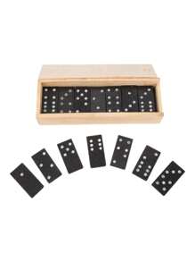 Domino madera rustico calidad - Negro - Ver 3